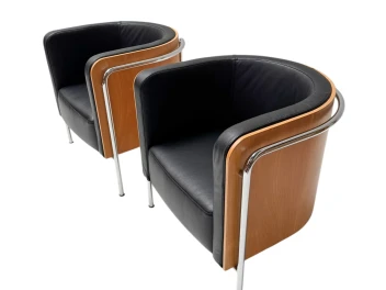 Bauhaus Style S3002 Club Tub Armchairs by Christoph Zschoke for Thonet, 2000s